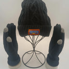 Chapeau et gants noirs / One Size Fits All
