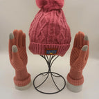 Pink Hat + Gloves / One Size Fits All