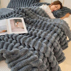 Dark Gray / 3pcs (1 Blanket + 2 Pillowcases)