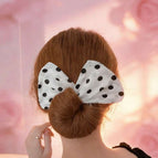 White Polka Dots / one-size
