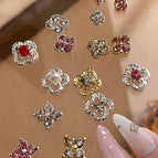 Multicolor_1 / Large Silver and Red 10pcs