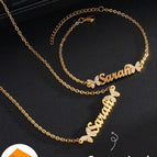 Diamond-encrusted necklace style 3 / One Size Fits All