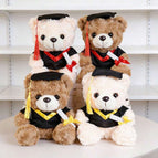 Multicolor / Brown Bear - Doctoral Cap Red Collar