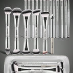 Silver / 19 Makeup Brushes