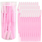 Rose bonbon / Rasoir à sourcils 3 pièces