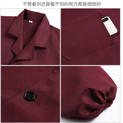 Blue coat overalls printing and handling labor protection clothing embroidery long sleeve dust-proof clothing tooling wholesale factory overalls printing