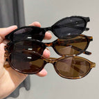 3pcs Black Leopard Print Dark Brown Set / One Size