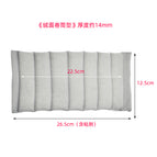 N gray suede roll partition