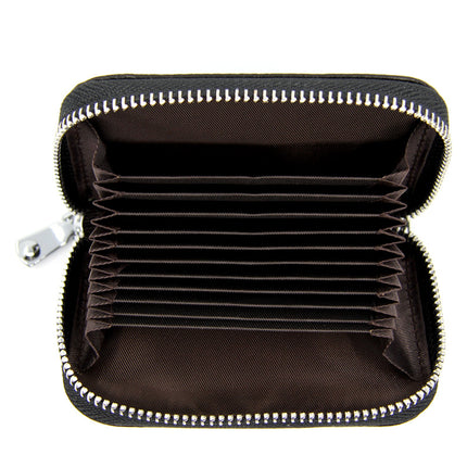 Foreign Trade Top Layer Cowhide Organ Genuine Leather Card Bag Multi-Card Bits Large Capacity RFID Anti-degaussing Men's Certificate Card Cover Women