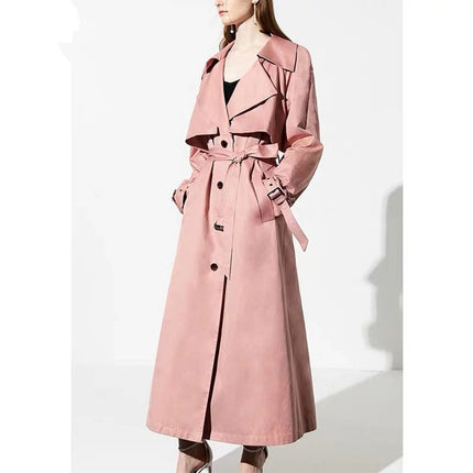 Autumn 2020 new fashion avocado green single-breasted design elegant trench coat