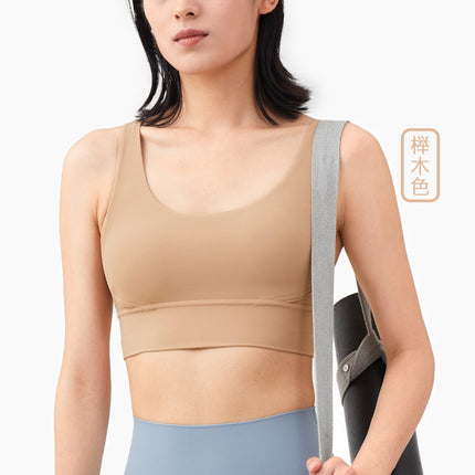 2025 New Naked Sports Vest Women's Shockproof Cross Beautiful Back Fitness Underwear Running Outdoor Sports Bra
