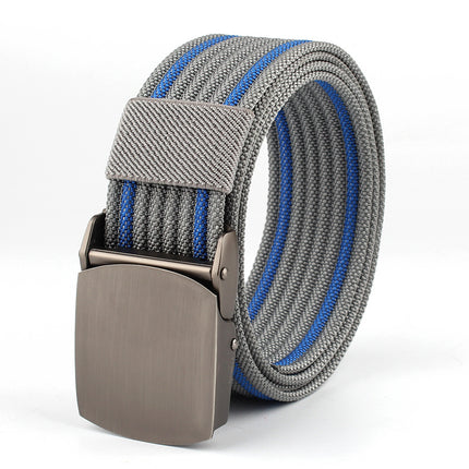 Alloy Buckle Nylon Woven Leather Belt Canvas Tactical Outdoor Versatile Workwear Security Belt Military Training Belt
