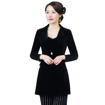 Mom's Casual Small Suit Suit Women's Wide-Leg Pants Three-Piece Set Fashionable Middle-Aged Women's Clothing 2023 Spring New Style