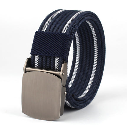 Alloy Buckle Nylon Woven Leather Belt Canvas Tactical Outdoor Versatile Workwear Security Belt Military Training Belt