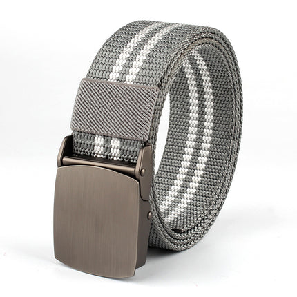 Alloy Buckle Nylon Woven Leather Belt Canvas Tactical Outdoor Versatile Workwear Security Belt Military Training Belt