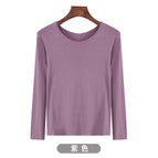 Round neck purple / XXL (70.00 kg-80.00 kg