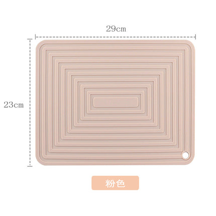 Large 29cm Silicone Pot Mat Square Thickeneded Insulation Mat Anti-Slip Corrugated Kitchen Table Casserole Mat Anti-Heat