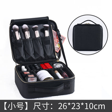 Detachable partition portable cosmetic bag small size portable South Korea simple cosmetic storage bag travel heel makeup Net Red