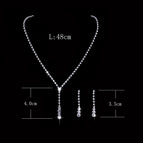 446 necklace stud earrings set