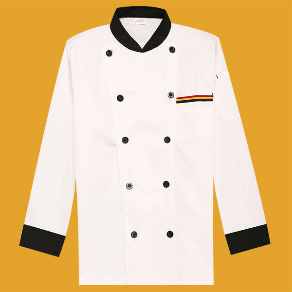 Foreign Trade Wholesale Cross-Border Export Restaurant Canteen Kitchen Clothing Hotel Chef Work Clothes Summer Wear Hotel Short-Sleeved Men's Clothing