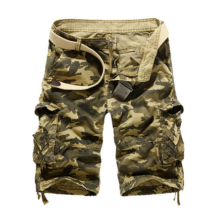 Summer Loose Casual Camouflage Multicolor Tooling Shorts plus size Multi-Pocket Pants