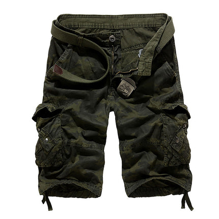 Summer Loose Casual Camouflage Multicolor Tooling Shorts plus size Multi-Pocket Pants