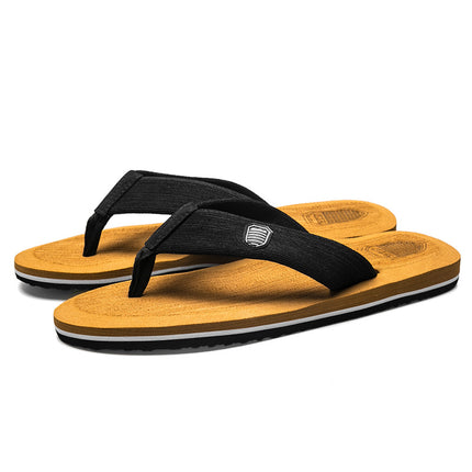 Factory wholesale summer men's beach shoes flip-flops leisure trend sandals wholesale pinch feet non-slip foreign trade explosions