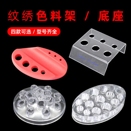 tattoo silicone color cup holder tattoo transparent acrylic color rack color palette cup base supplies tools