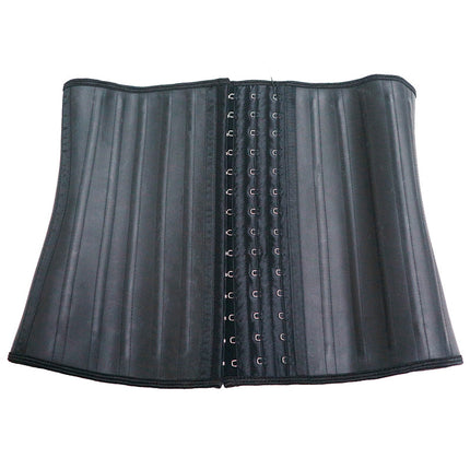 25-Bone Waist Trainer Belt Matte Face Shaper Zipper 14-Row Buckle Belt Rubber Corset