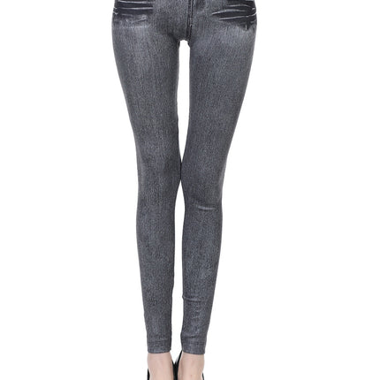 Ins Cross-Border Popular Brushed Shark Leggings Spring Knitted Jeans Women's European and American Wholesale Cross-Border Yoga Pants