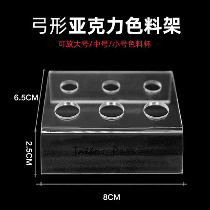 tattoo silicone color cup holder tattoo transparent acrylic color rack color palette cup base supplies tools