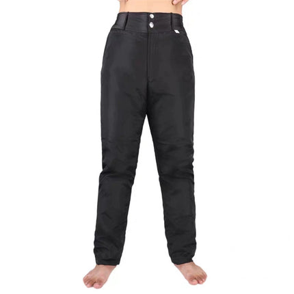 Winter Warm Camouflage Wool Leather Pants Fur Integrated Liner Middle-aged and Elderly Men's Real Fur Fleece-lined Thickened Cotton Pants