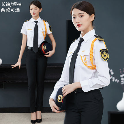 New Female Guard Security Work Clothes suit Long Sleeve Shirt Security Property Concierge Clothes Spring and Autumn Seasons