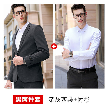 Gray Suit Car 4S Shop Workwear Sales Department Administrative Work Uniform Unisex Professional Suit Set