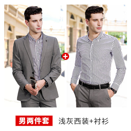 Gray Suit Car 4S Shop Workwear Sales Department Administrative Work Uniform Unisex Professional Suit Set
