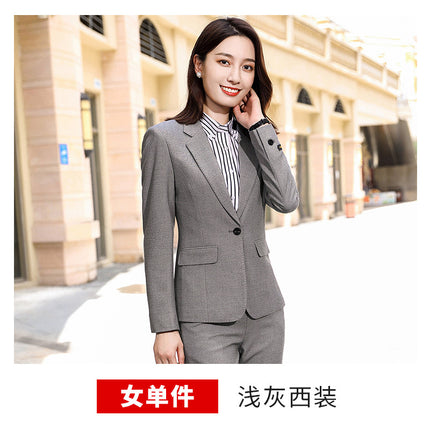 Gray Suit Car 4S Shop Workwear Sales Department Administrative Work Uniform Unisex Professional Suit Set