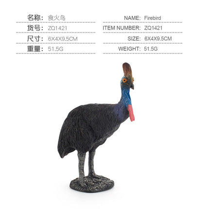 Simulated Real Wild Animal Bird Model, Diamond Parrot, Flamingo, Bird, Bird, 9-Piece Figure Set