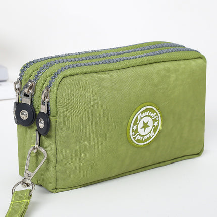 Mobile phone coin purse hand-held mini canvas bag women's bag Oxford cloth cartoon fabric bag wholesale