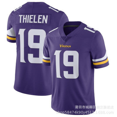 Foreign trade wholesale ball Vikings football jersey 19# Thielen 33# COOK 18 Jefferson