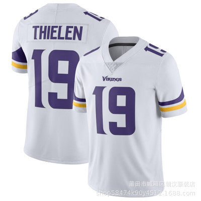 Foreign trade wholesale ball Vikings football jersey 19# Thielen 33# COOK 18 Jefferson