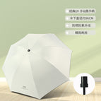 UV conventional manual-White / Vinyl umbrella