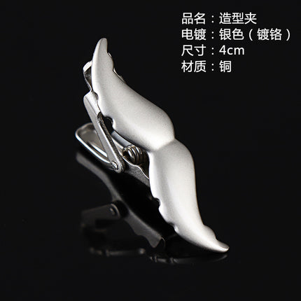 Fashion Personality Tableware Glasses Special Shape Men's Suit Tie Clip Creative Gift Fashion Features Tie Clip