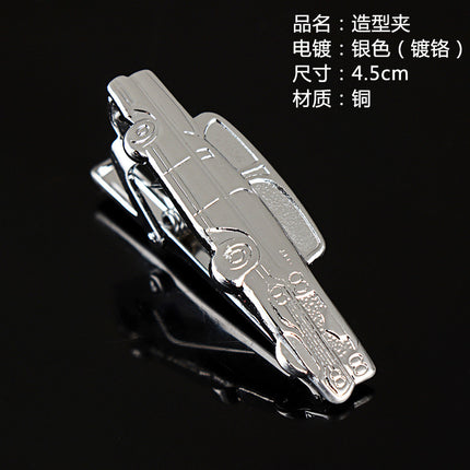 Fashion Personality Tableware Glasses Special Shape Men's Suit Tie Clip Creative Gift Fashion Features Tie Clip