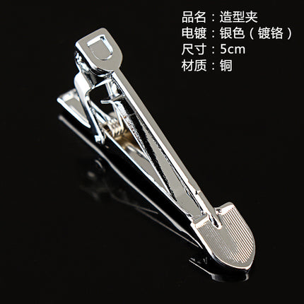 Fashion Personality Tableware Glasses Special Shape Men's Suit Tie Clip Creative Gift Fashion Features Tie Clip