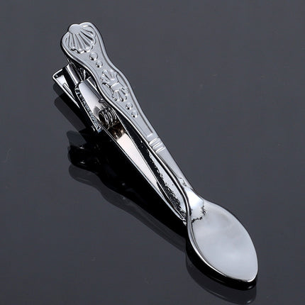 Fashion Personality Tableware Glasses Special Shape Men's Suit Tie Clip Creative Gift Fashion Features Tie Clip