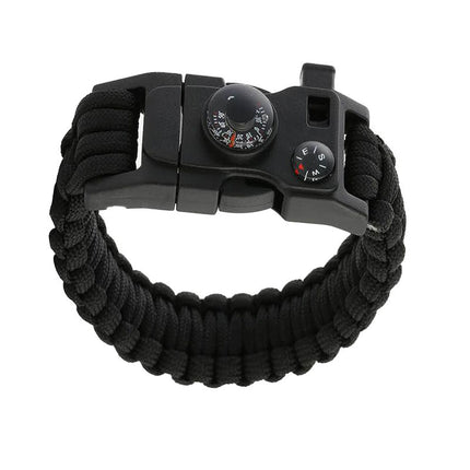 Outdoor Emergency Lifesaving Bracelet Survival Umbrella Rope Bracelet Mountaineering Bracelet Compass Whistle Multifunctional Handmade