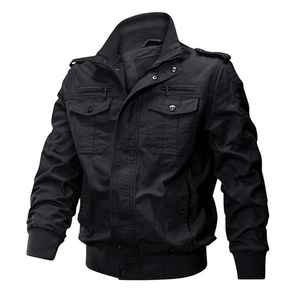 Cross-Border Amazon Workwear Tough Guy Pilot Spring and Autumn Jacket Men's Jacket World War Ii Military Fan Tactical Multi-Pocket Top