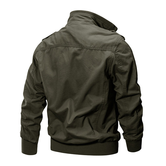 Cross-Border Amazon Workwear Tough Guy Pilot Spring and Autumn Jacket Men's Jacket World War Ii Military Fan Tactical Multi-Pocket Top