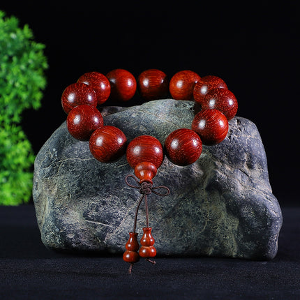 Brazil red sandalwood bracelet 2.0 safflower pear bracelet men's and women's lovers jewelry wooden play mahogany beads manufacturers