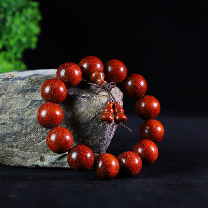 Brazil red sandalwood bracelet 2.0 safflower pear bracelet men's and women's lovers jewelry wooden play mahogany beads manufacturers